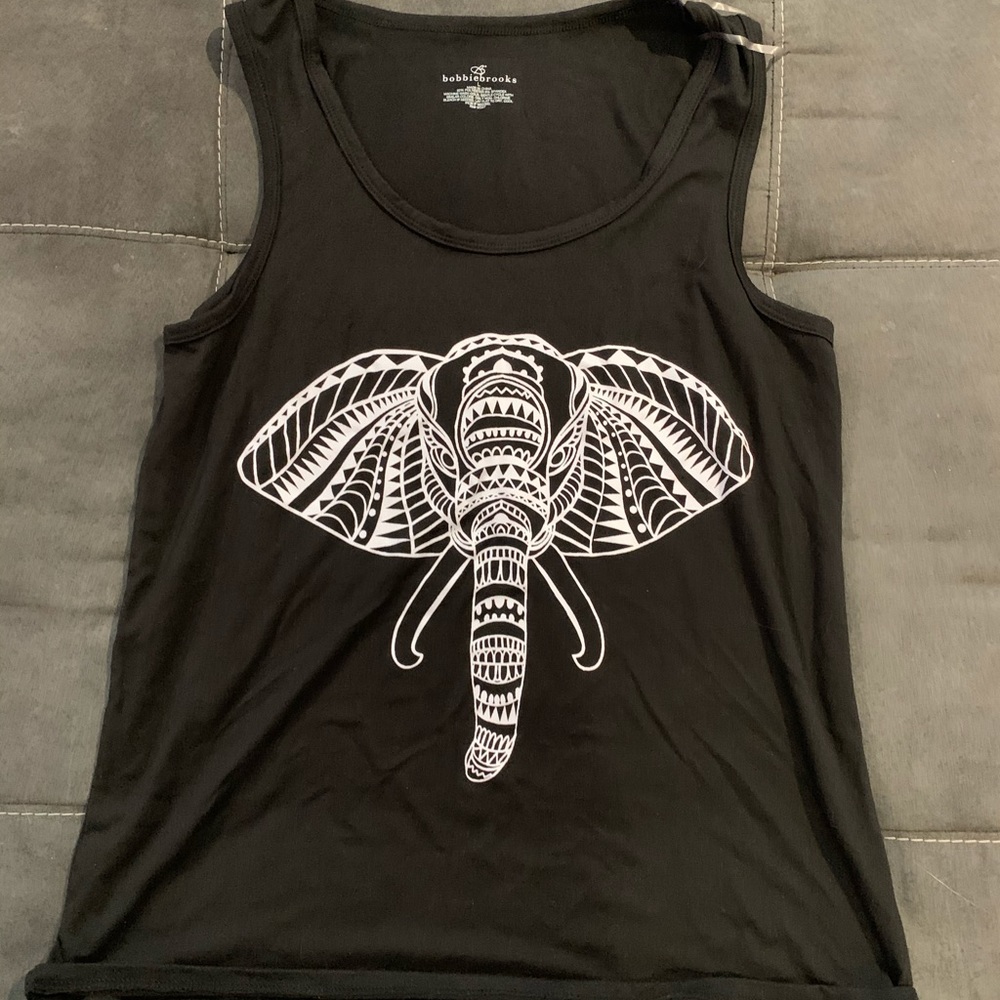 Black tank top